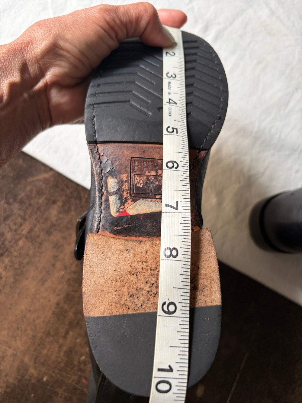 Frye Veronica Black Leather Engineer Boots with Buckle Detail - Picture 7 of 7